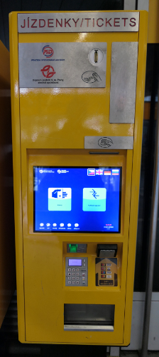 Prague ticket machine